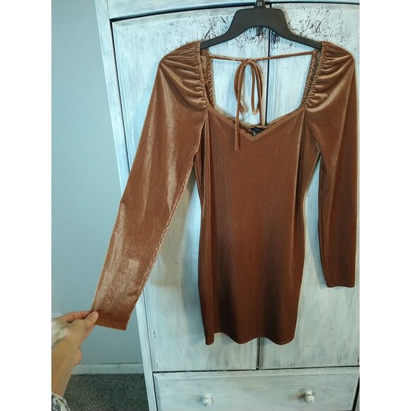 Forever 21 Puff Sleeve Sweetheart Neck Mini Dress Md Y2K Nwt Feminine - Picture 4 of 9